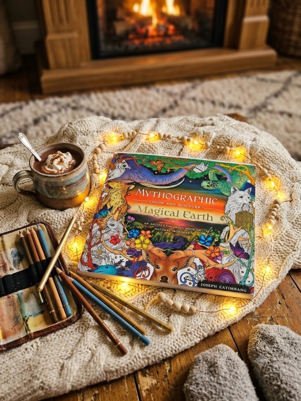 Mythographic Magical Earth Adult Coloring Book Joseph Catimbang